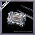 Precio de consulta 10 * 14mm Clear White Emerald Cut Moissanite Diamond